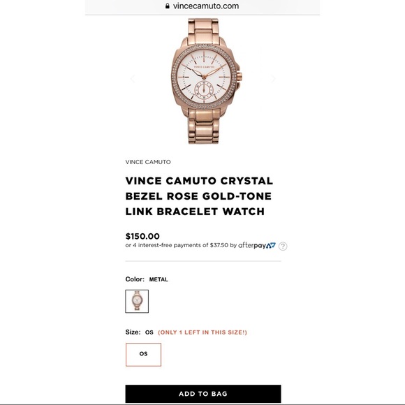 New Vince Camuto Rose Gold-Tone Watch - Picture 8 of 8